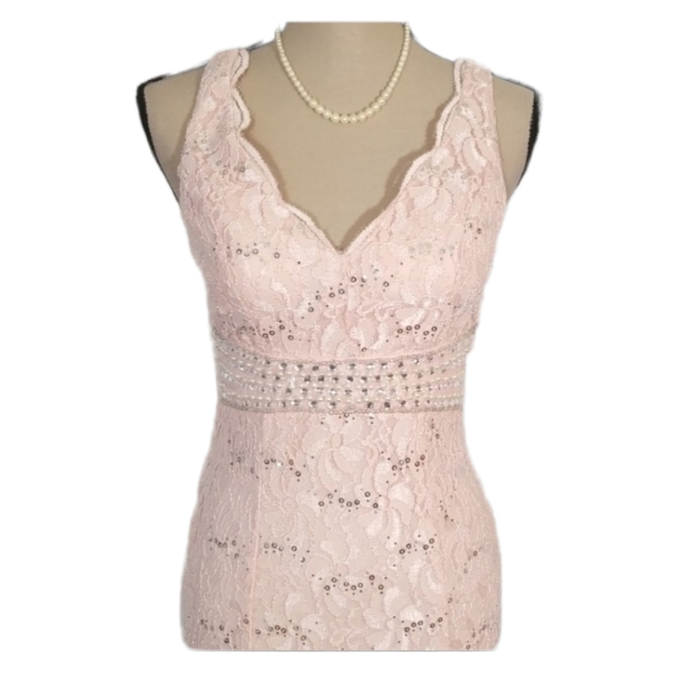 My Michelle Special Occasion Pink Prom Maxi dress. Size 3 - Picture 3 of 9